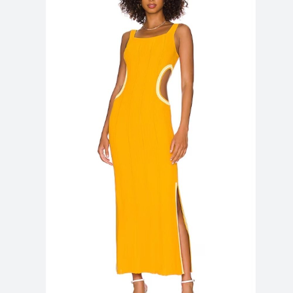 Solid & Striped Lola Maxi in yellow size medium